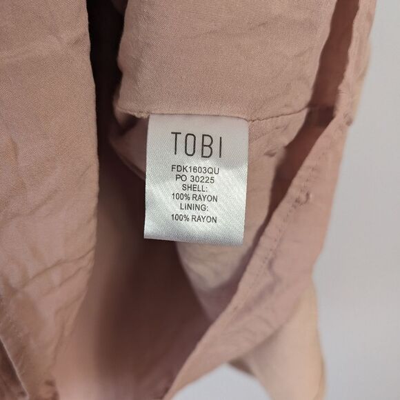 Tobi Pink Off The Shoulder Tube Dress Women's Medium - Picture 3 of 5